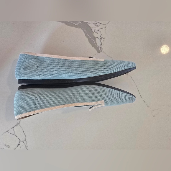 Vivaia Pointed Toe Knit Loafers Blue Size 38.5 - Picture 6 of 8